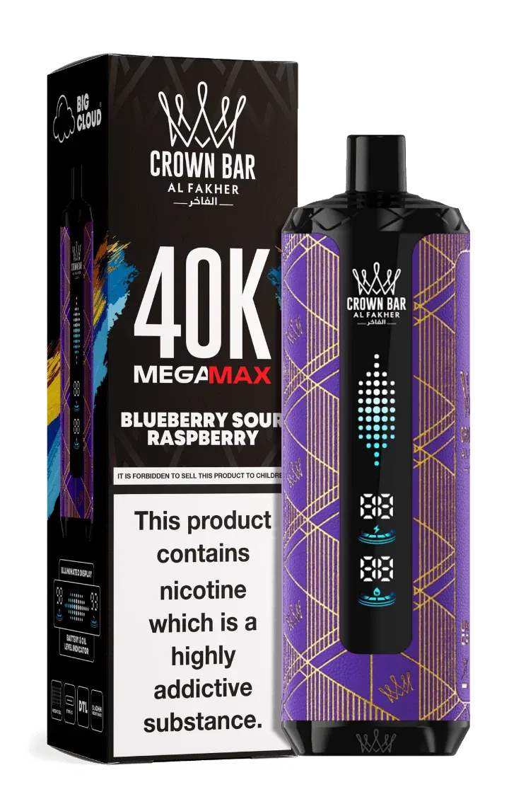 Al Fakher Crown Bar Mega Max 40000 long lasting bar plus flavours