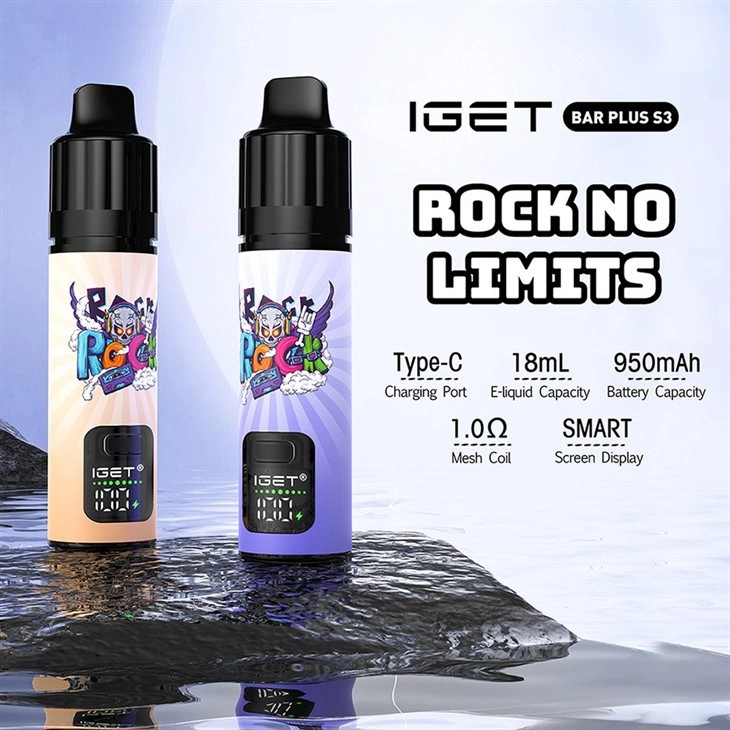 user holding iget plus pods device in urban australian setting